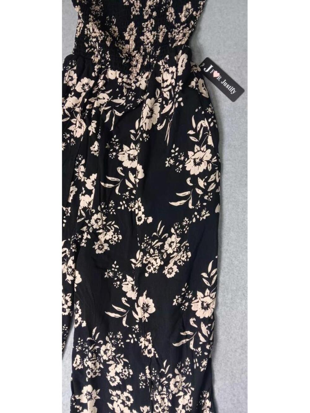 NWT! J For Justify Strapless Wide Leg High Slit Jumpsuit Romper Womens Size... - Picture 10 of 13